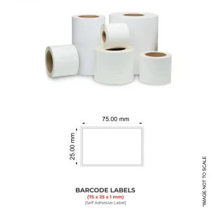 Label 75 X 25  (1000 Labels/Roll)